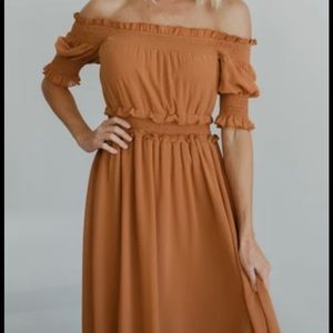 Brand New Harper Smocked Maxi Dress. Never worn